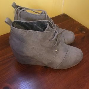 Wedge booties